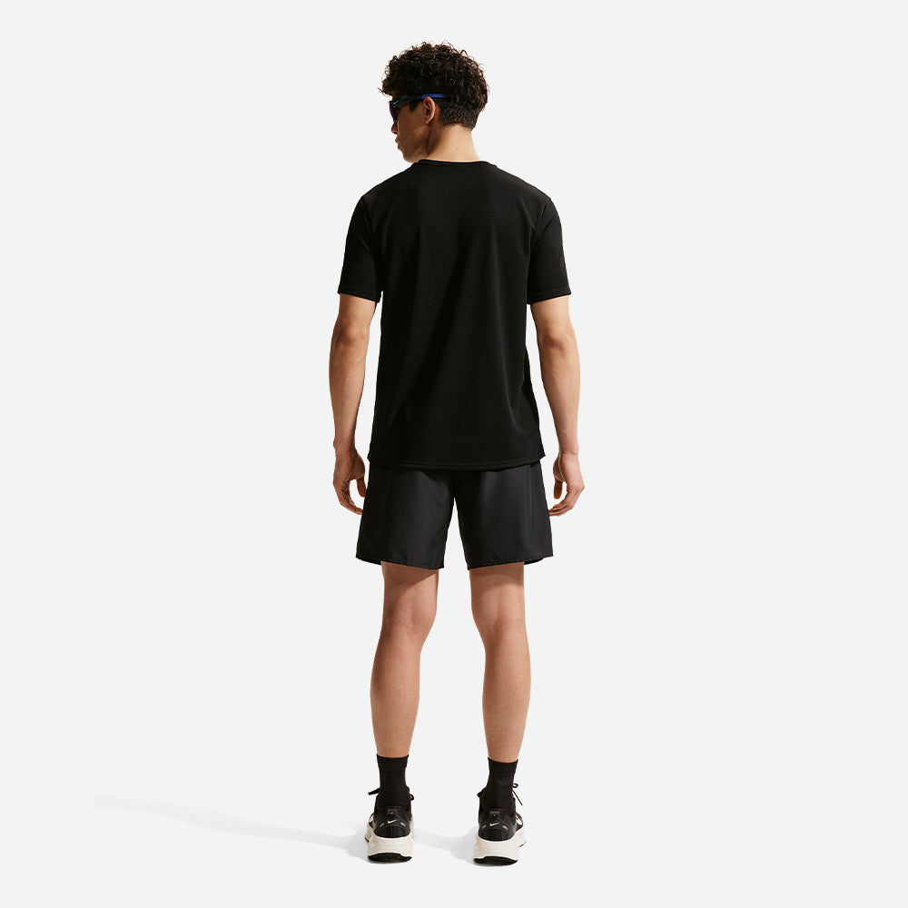 Áo Thun Nam Nike Miler Dri-Fit Uv-Protection Short-Sleeve Running - Đen - Supersports Vietnam