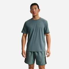 Áo Thun Nam Nike Miler Dri-Fit Uv-Protection Short-Sleeve Running - Xanh Dương - Supersports Vietnam