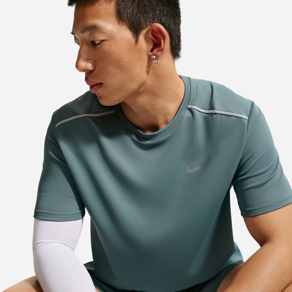 Áo Thun Nam Nike Miler Dri-Fit Uv-Protection Short-Sleeve Running - Xanh Dương - Supersports Vietnam