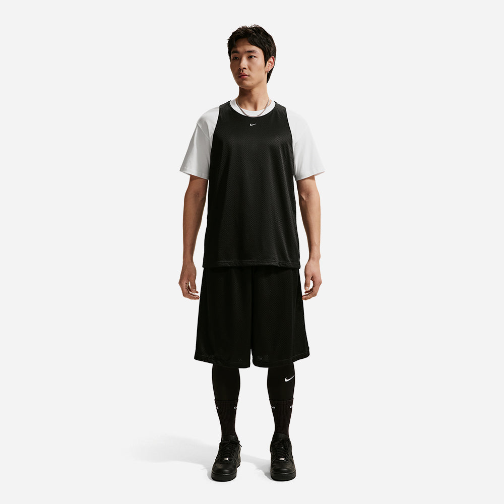 Áo Ba Lỗ Nam Nike Standard Issue Practice Mesh Basketball - Đen - Supersports Vietnam