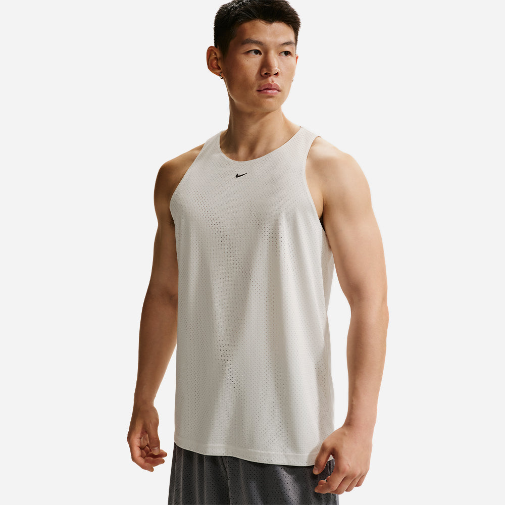 Áo Ba Lỗ Thi Đấu Nam Nike Standard Issue Practice Mesh Basketball - Trắng - Supersports Vietnam