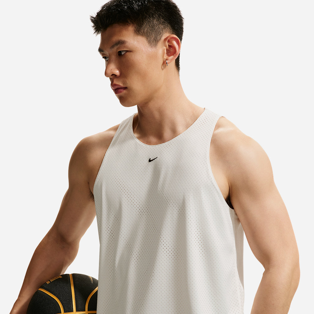 Áo Ba Lỗ Thi Đấu Nam Nike Standard Issue Practice Mesh Basketball - Trắng - Supersports Vietnam