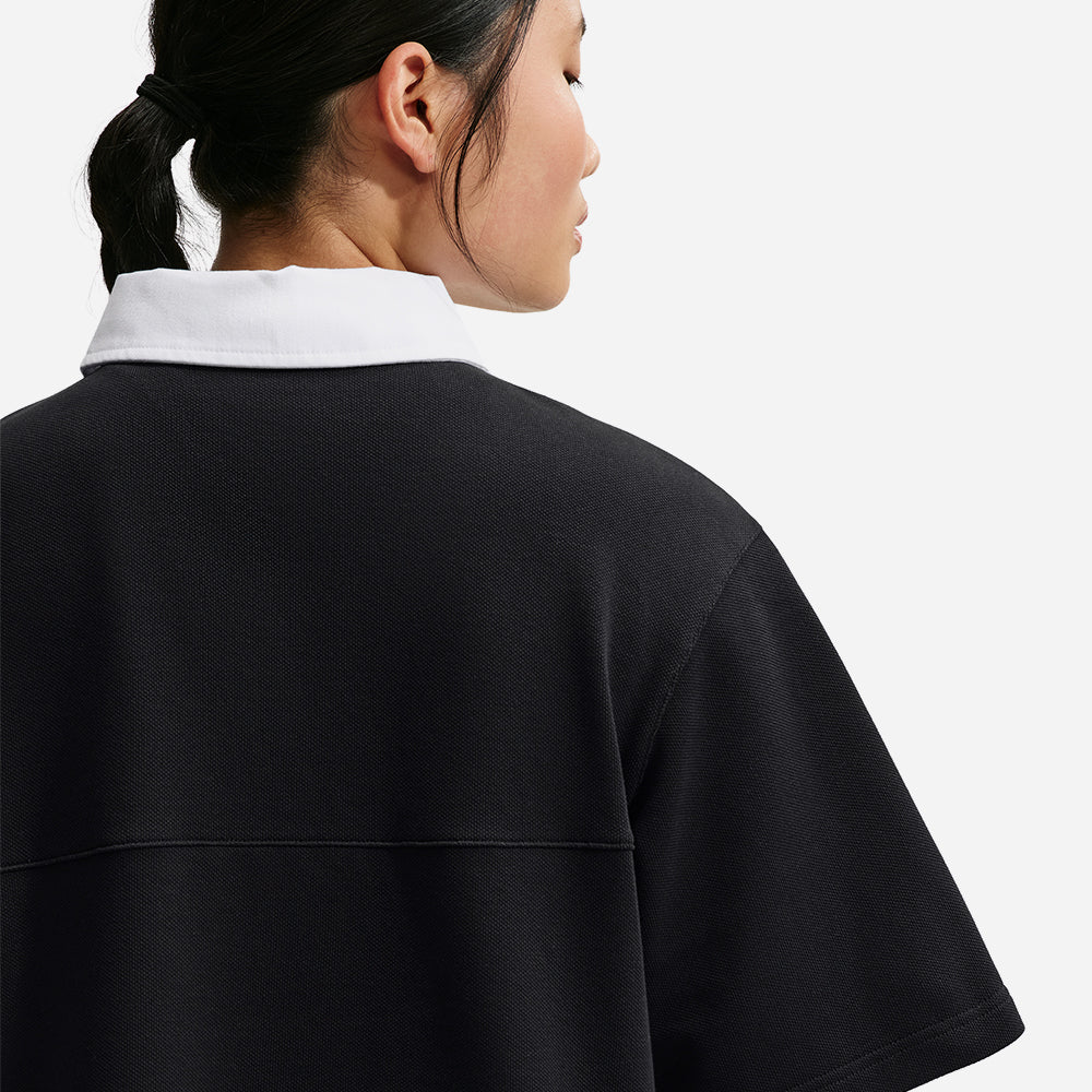 Áo Polo Nữ Nike Sportswear Street Essential Short-Sleeve - Đen - Supersports Vietnam