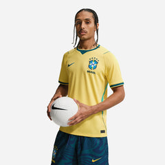 Áo Đá Bóng Nam Nike Sân Nhà Brazil Dri-Fit Stadium 26/27 Replica - Vàng