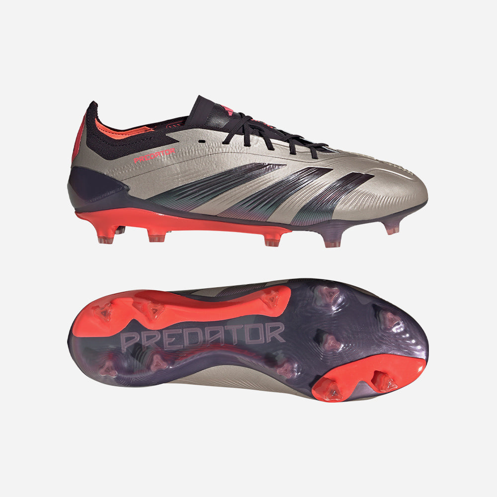 Giày Đá Bóng Dành Cho Sân Cỏ Tự Nhiên Nam Adidas Predator Elite - Xám - Supersports Vietnam