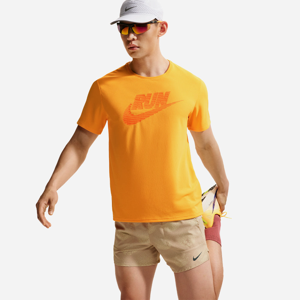 Áo Thun Nam Nike Miler Run Energy Dri-Fit Uv-Protection Short-Sleeve - Cam - Supersports Vietnam
