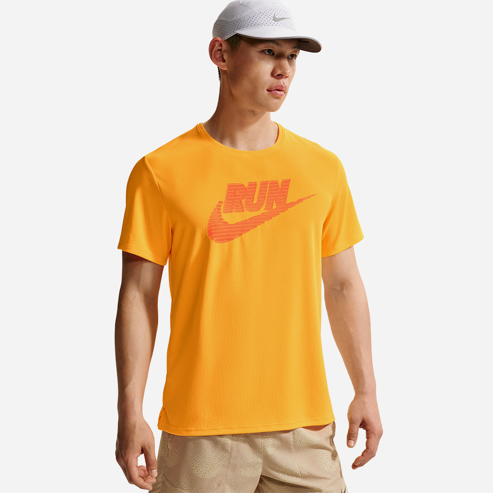 Áo Thun Nam Nike Miler Run Energy Dri-Fit Uv-Protection Short-Sleeve - Cam - Supersports Vietnam