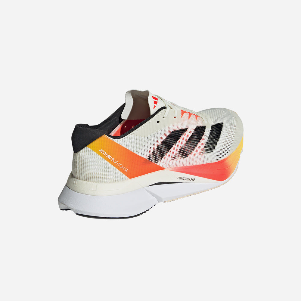 Men's Adidas Adizero Boston 12 Running Shoes - Orange