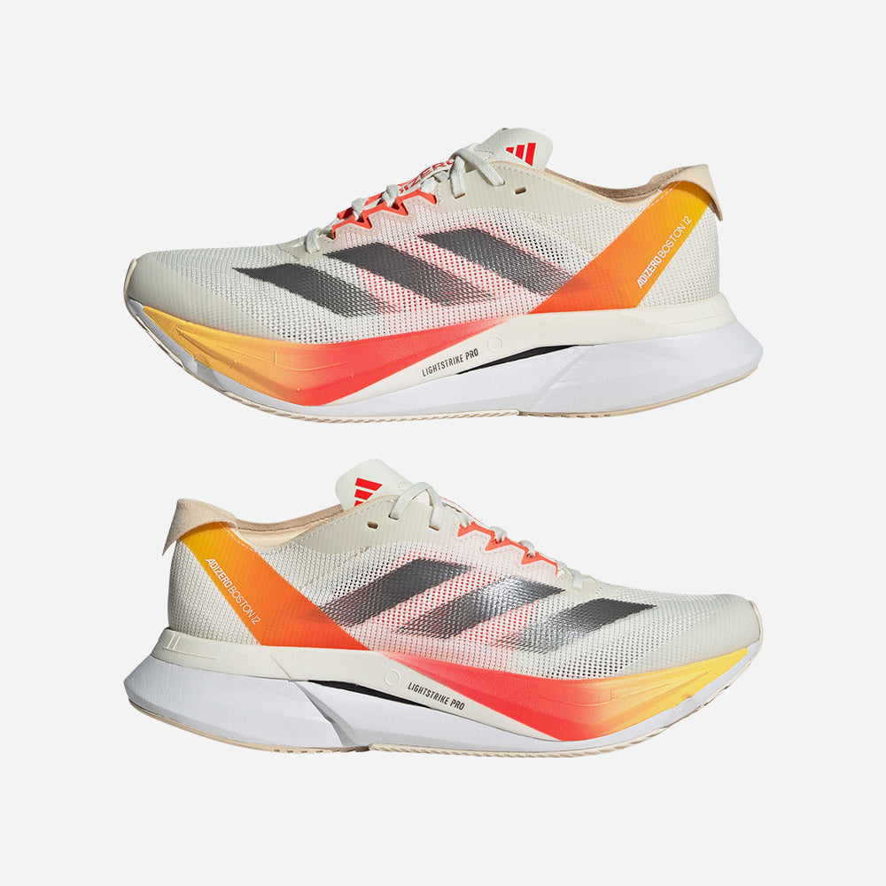 Women's Adidas Adizero Boston 12 Running Shoes - Orange
