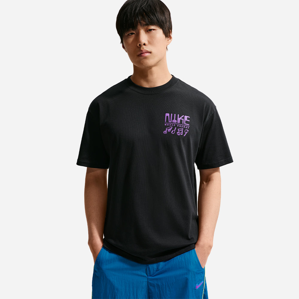 Áo Thun Nam Nike Sportswear Lifestyle Essentials Swoosh Sounds - Đen - Supersports Vietnam