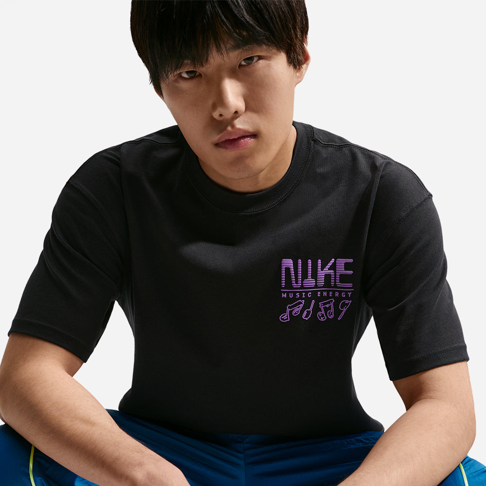 Áo Thun Nam Nike Sportswear Lifestyle Essentials Swoosh Sounds - Đen - Supersports Vietnam