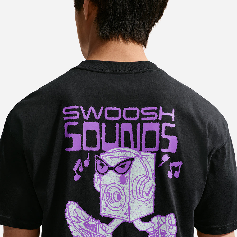 Áo Thun Nam Nike Sportswear Lifestyle Essentials Swoosh Sounds - Đen - Supersports Vietnam