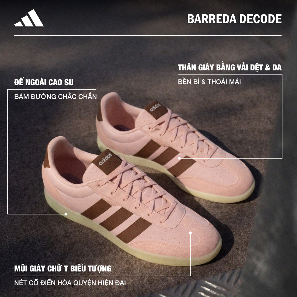 Giày Sneaker Nữ Adidas Barreda Decode - Hồng - Supersports Vietnam