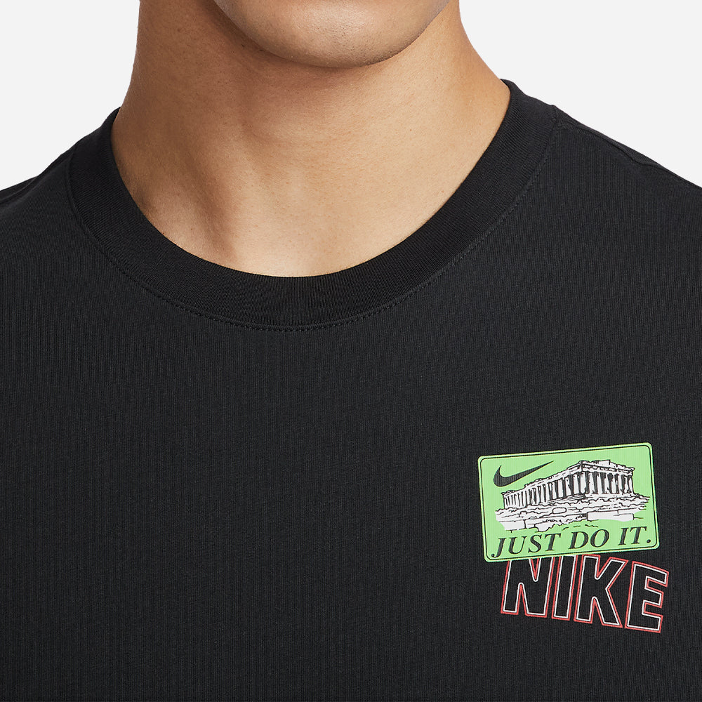 Áo Thun Nam Nike Train Stickers - Đen - Supersports Vietnam