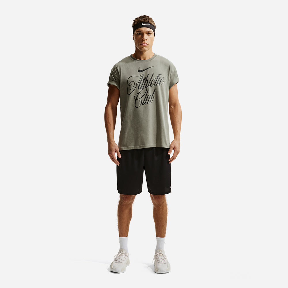 Áo Thun Nam Nike Lse Nac Script - Xanh Quân Đội - Supersports Vietnam