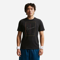 Men's Nike Court Heritage T-Shirt - Black