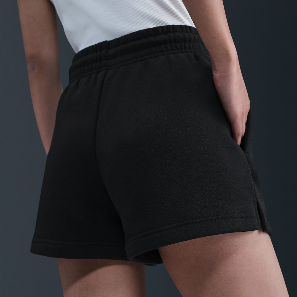 Quần Ngắn Thời Trang Nữ Nike Sportswear Phoenix Fleece Mid-Rise 4" - Đen - Supersports Vietnam