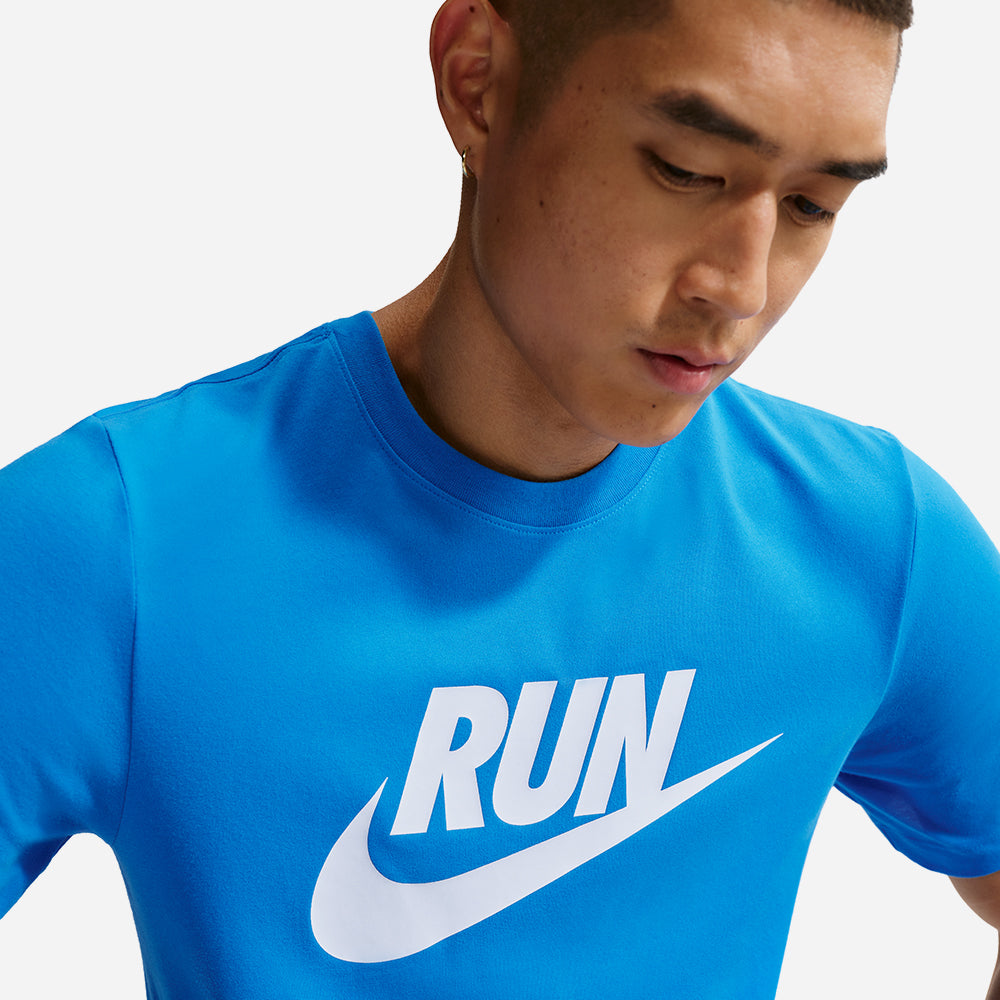 Áo Thun Nam Nike Dri-Fit Run Swoosh - Xanh Dương - Supersports Vietnam