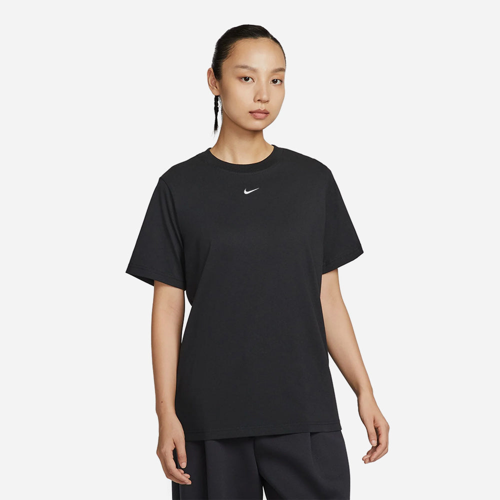 Áo Thun Nữ Nike Sportswear Classic Oversized Short-Sleeve - Đen - Supersports Vietnam
