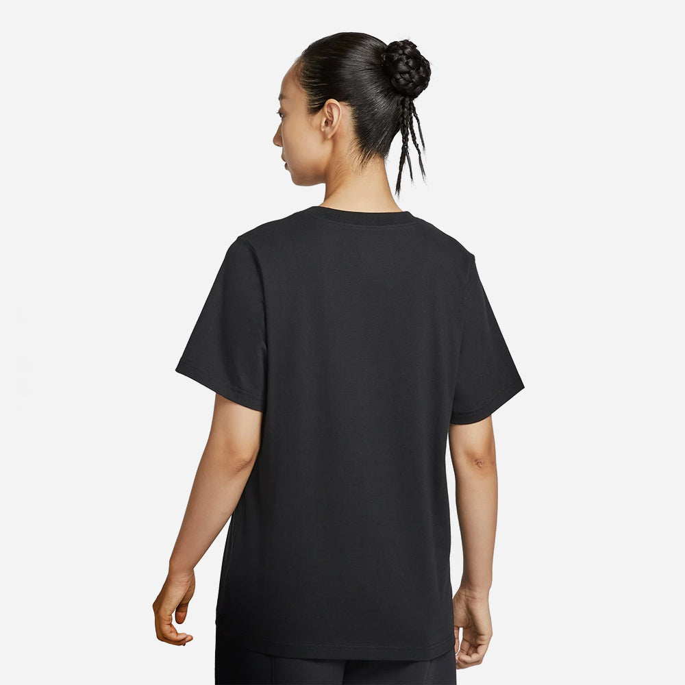 Áo Thun Nữ Nike Sportswear Classic Oversized Short-Sleeve - Đen - Supersports Vietnam