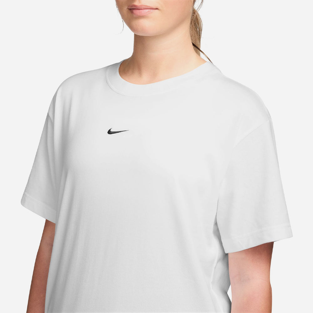 Áo Thun Nữ Nike Sportswear Classic Oversized Short-Sleeve - Trắng - Supersports Vietnam