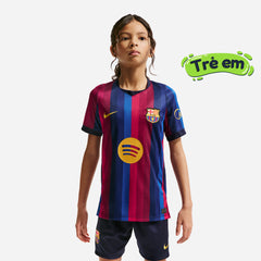 Kids' Nike FC Barcelona Dri-Fit Stadium Home 26/27 Jersey - Multicolor