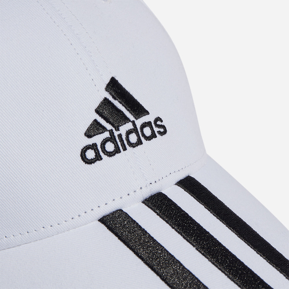 Nón Adidas 3-Stripes Cotton Twill Baseball - Trắng - Supersports Vietnam
