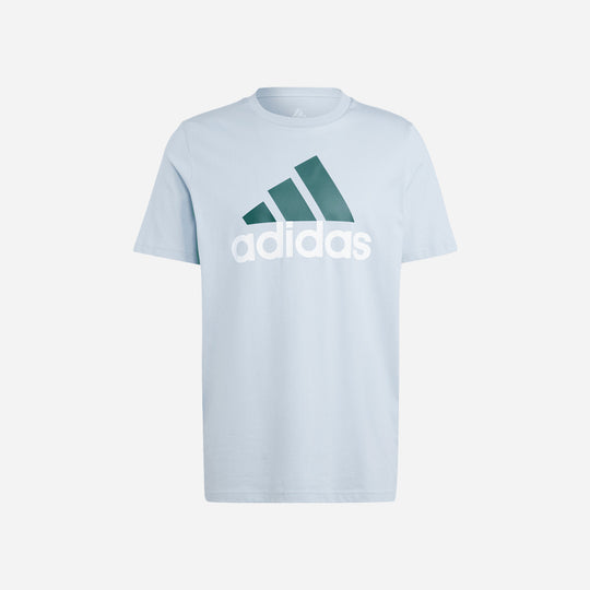 Men's Adidas Essentials Single Jersey Big Logo T-Shirt - Blue