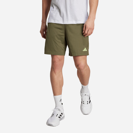 Men's Adidas Train Essentials Seasonal Shorts - Army Green