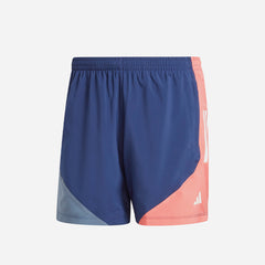 Men's Adidas Own The Run Colorblock Shorts - Navy