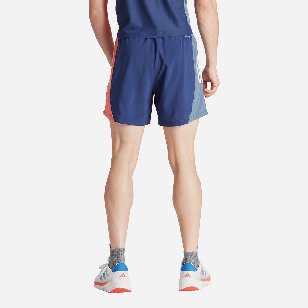 Quần Ngắn Nam Adidas Own The Run Colorblock - Xanh Navy - Supersports Vietnam