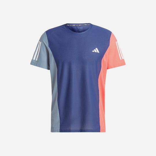 Áo Thun Nam Adidas Own The Run Colorblock - Xanh Dương