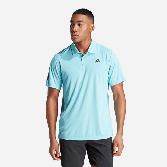 Men's Adidas Club 3-Stripes Tennis Polo Shirt - Blue