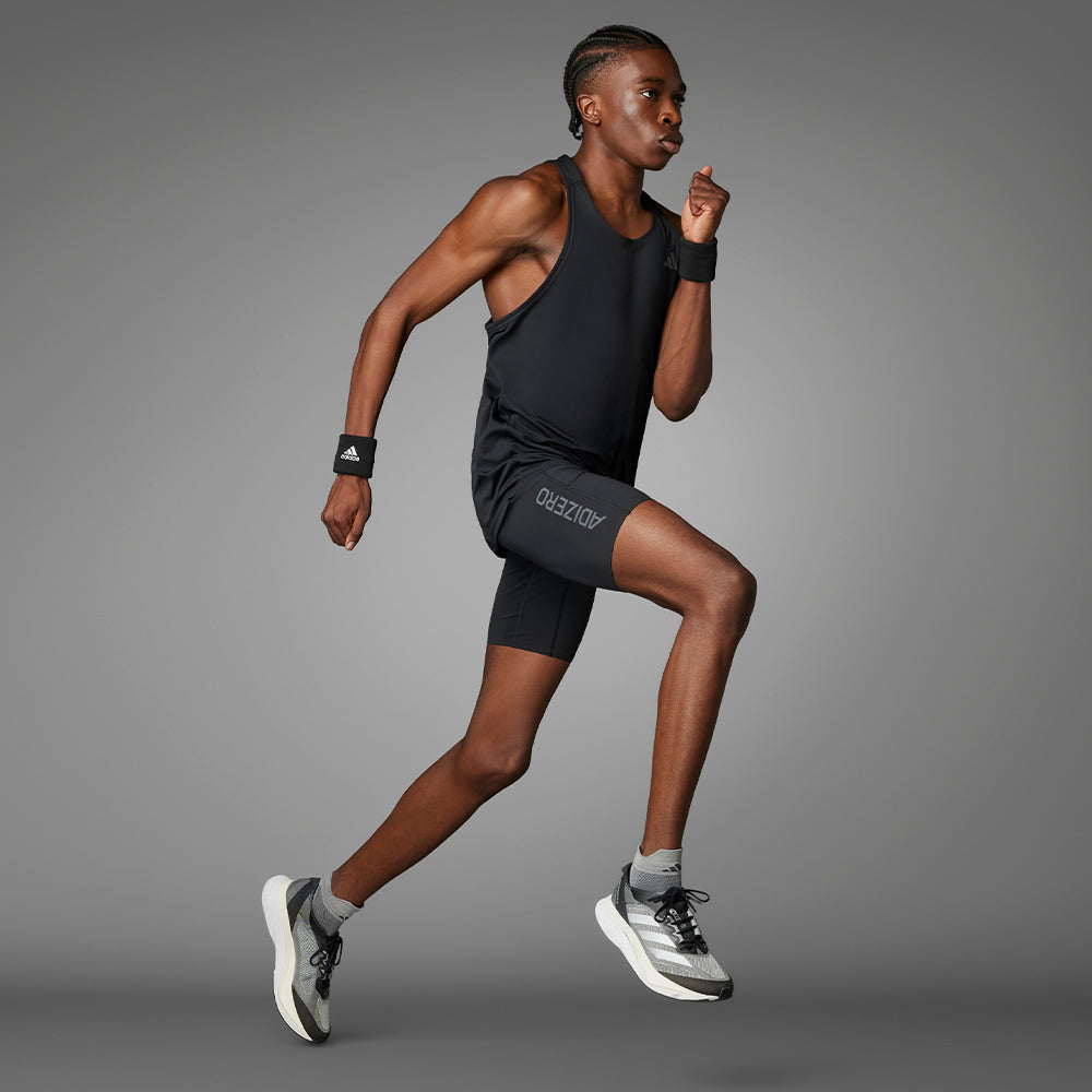 Men's Adidas Adizero Running Halftights - Black
