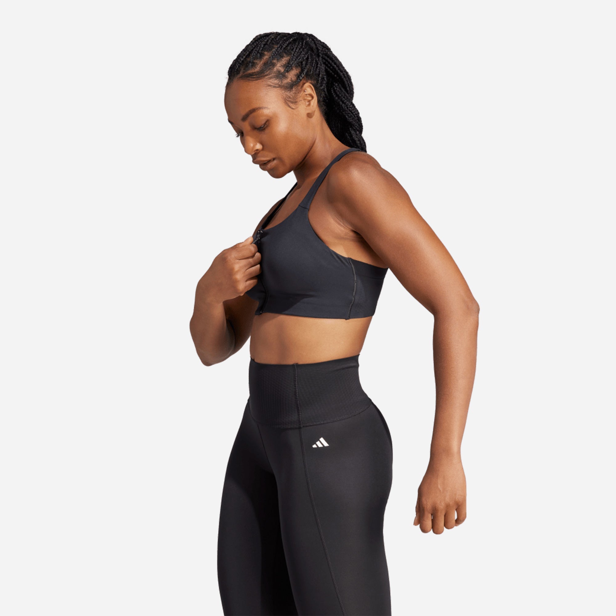 Áo Tập Nữ Adidas Tlrd Impact Luxe High Support Zip - Đen - Supersports Vietnam