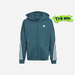 Áo Khoác Trẻ Em Adidas Future Icons 3-Stripes Full-Zip - Xanh Dương