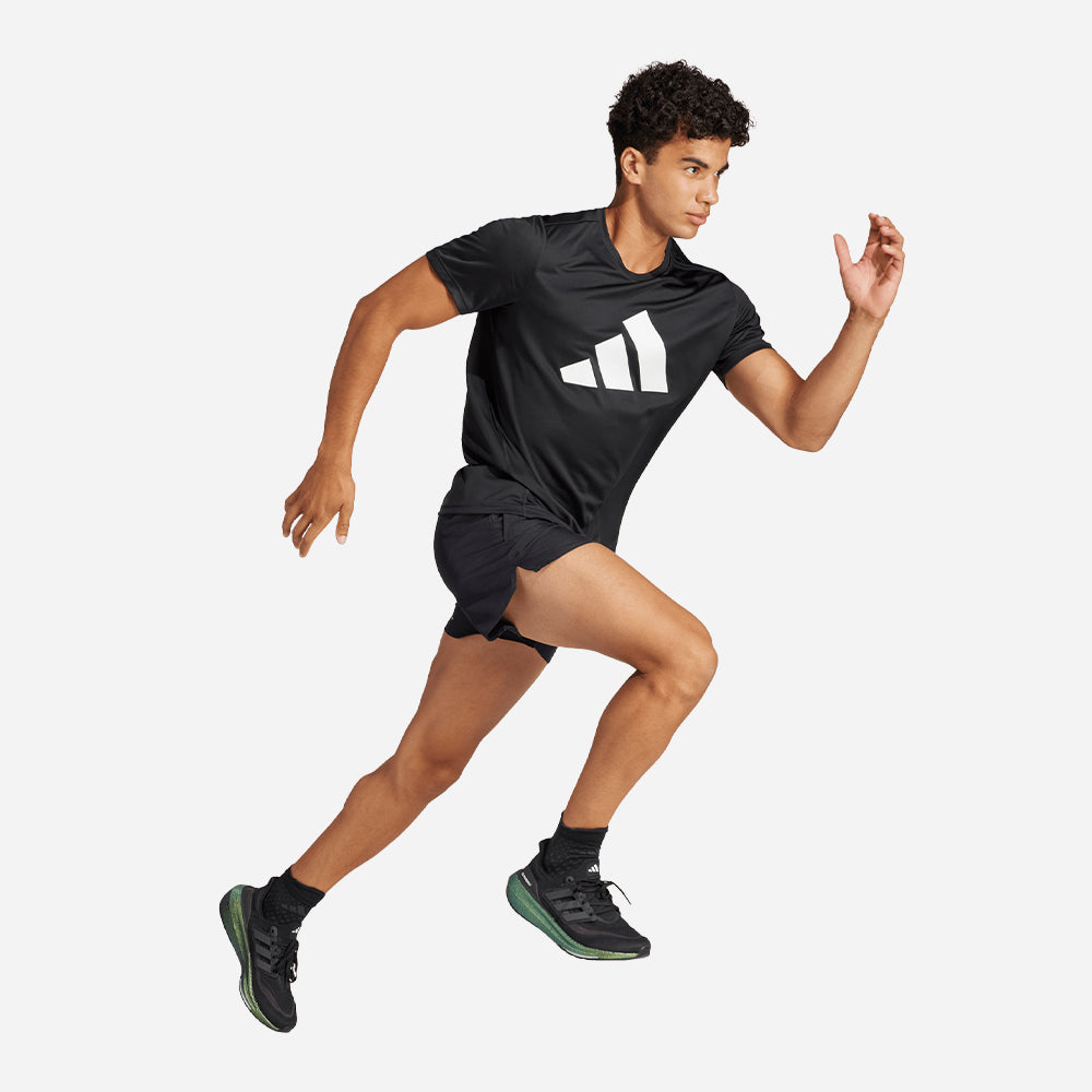 Áo Thun Nam Adidas Run It - Đen - Supersports Vietnam