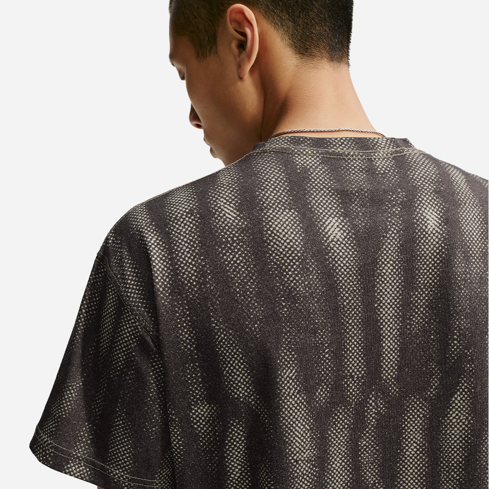 Áo Thun Nam Nike Sportswear Loose Mesh All-Over Print - Nâu - Supersports Vietnam
