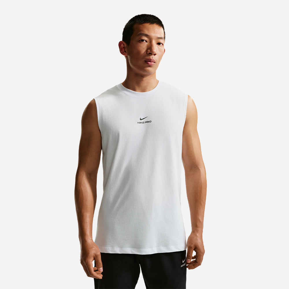 Áo Ba Lỗ Nam Nike Pro Sleeveless Training - Trắng - Supersports Vietnam