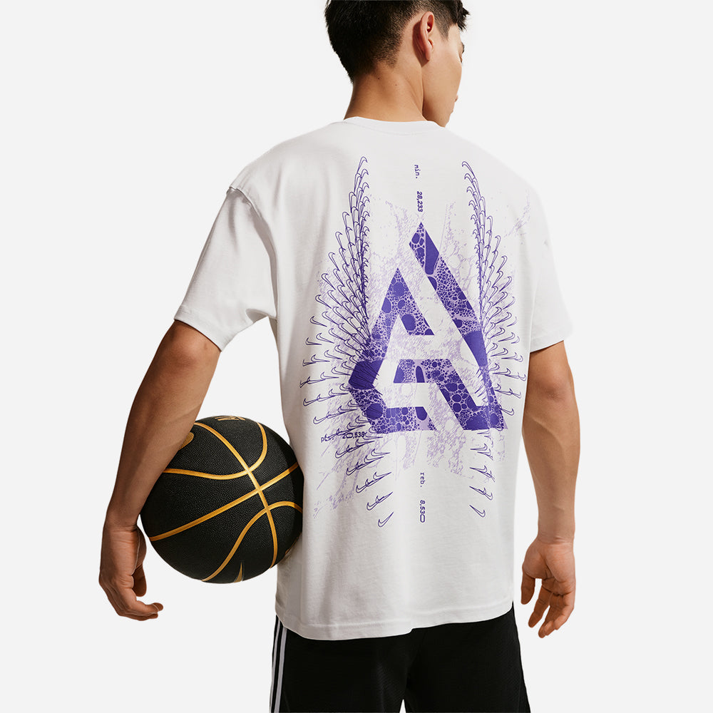 Áo Thun Nam Nike Giannis M90 Summit HC Basketball - Trắng - Supersports Vietnam