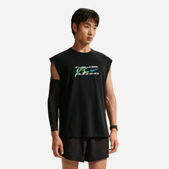 Áo Ba Lỗ Nam Nike Dri-Fit Sleeveless Running - Đen - Supersports Vietnam