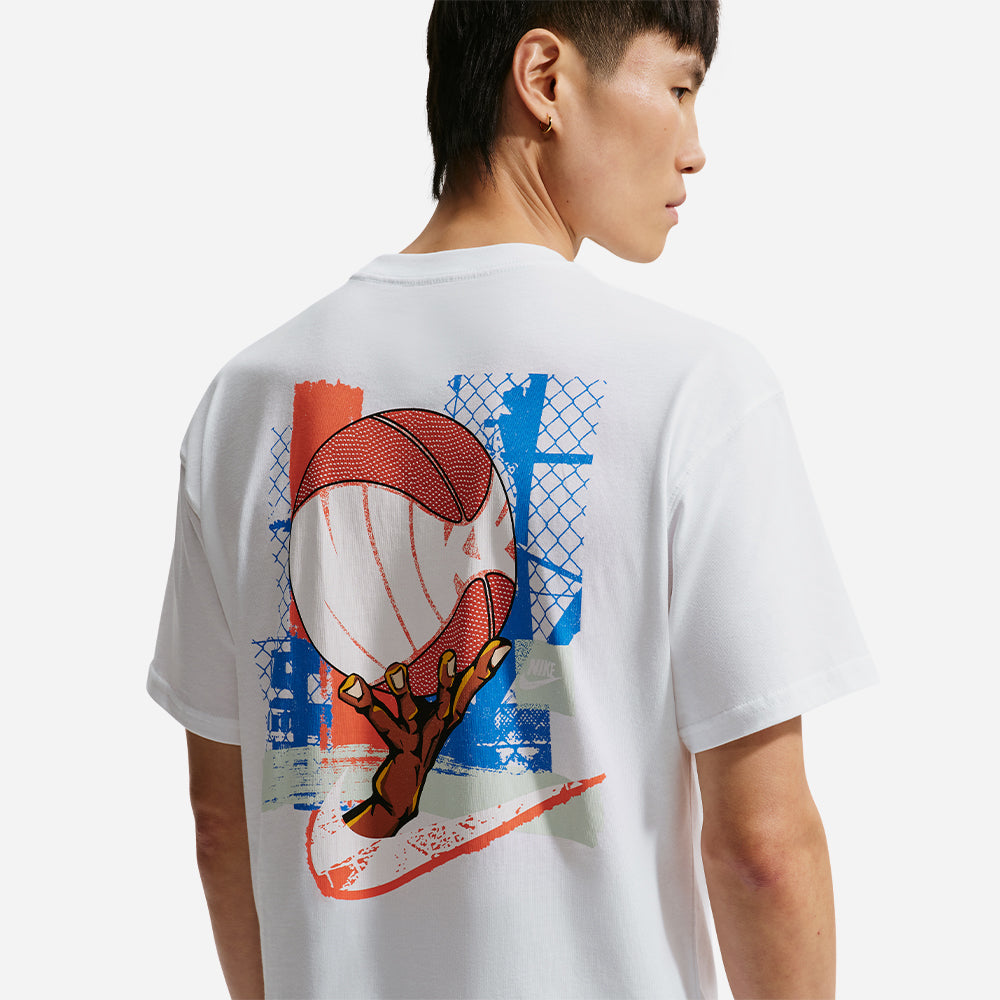 Áo Thun Nam Nike Basketball - Trắng - Supersports Vietnam