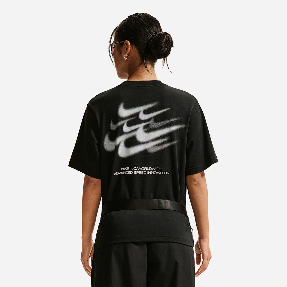 Áo Thun Nữ Nike Sportswear Classic Loose - Đen - Supersports Vietnam