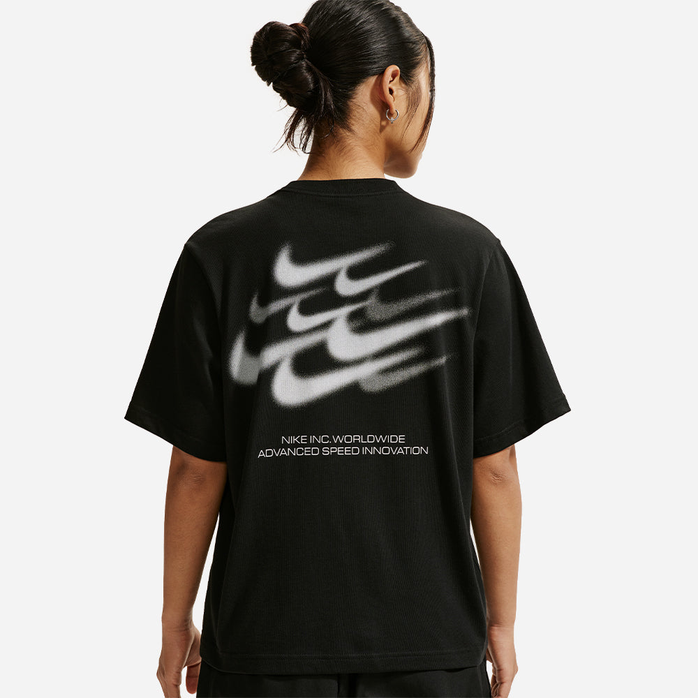 Áo Thun Nữ Nike Sportswear Classic Loose - Đen - Supersports Vietnam