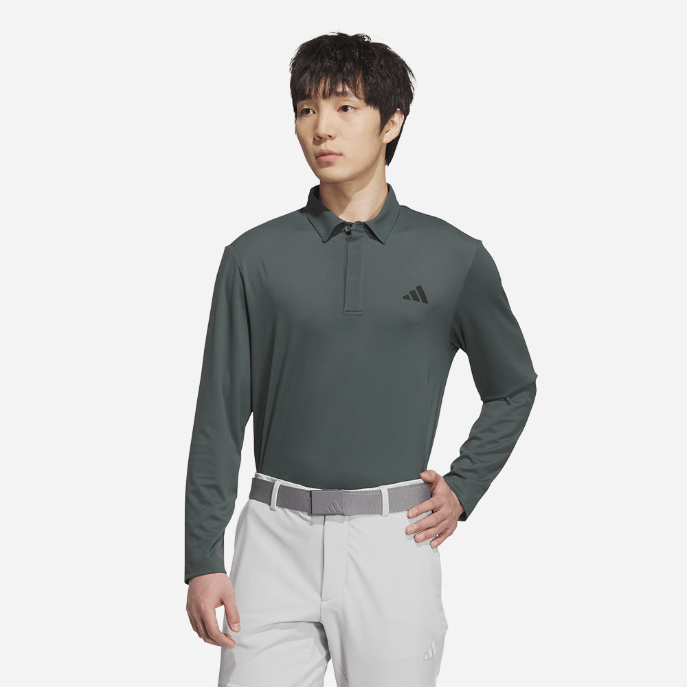 Áo Polo Nam Adidas Long Sleeve Aeroready - Xanh Quân Đội - Supersports Vietnam
