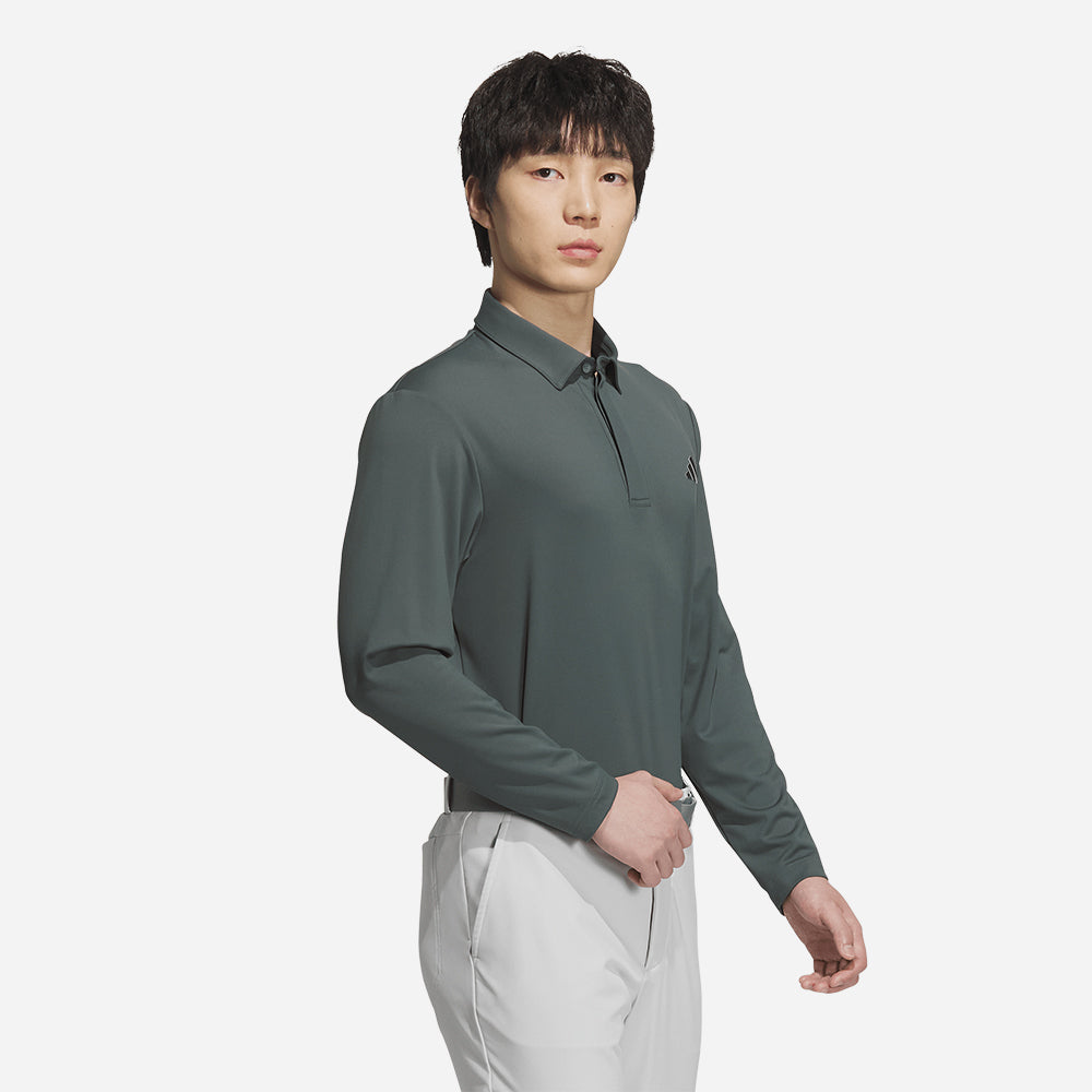 Áo Polo Nam Adidas Long Sleeve Aeroready - Xanh Quân Đội - Supersports Vietnam