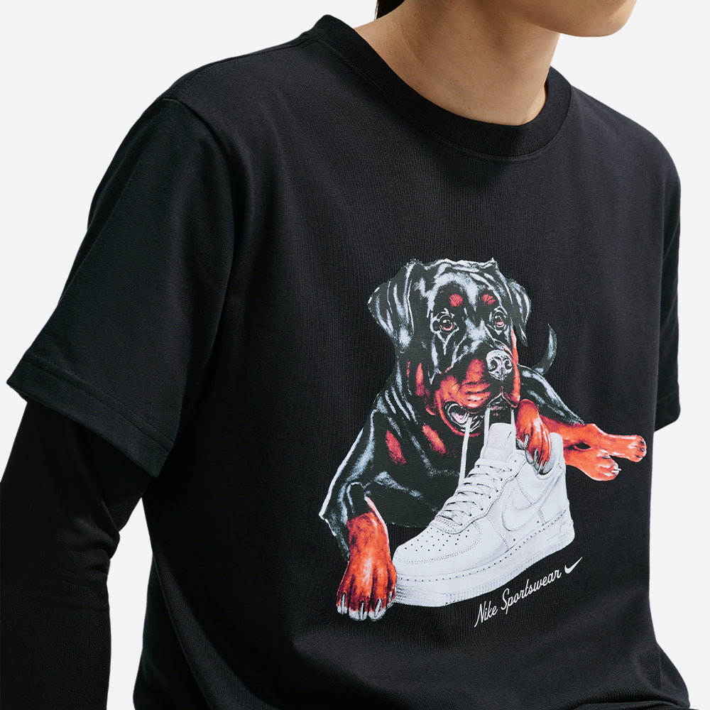 Áo Thun Nữ Nike Sportswear Classic Oversized - Đen - Supersports Vietnam