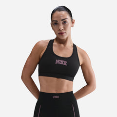 Áo Bra Thể Thao Nữ Nike Swoosh Medium - Đen - Supersports Vietnam