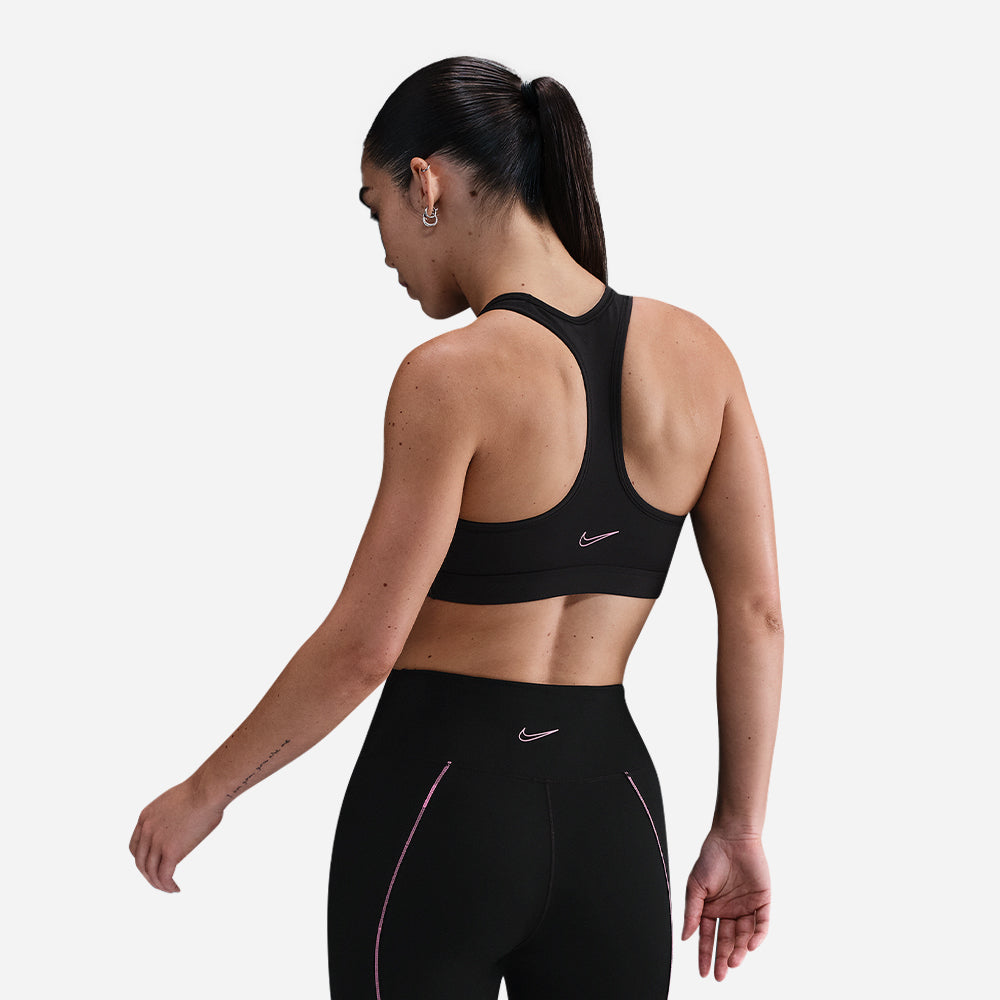 Áo Bra Thể Thao Nữ Nike Swoosh Medium - Đen - Supersports Vietnam