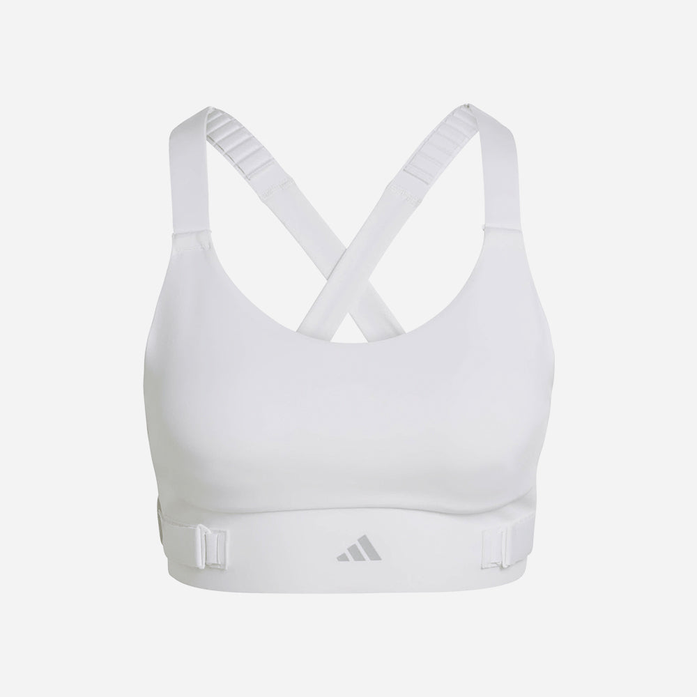 Áo Bra Thể Thao Nữ Adidas Fastimpact Luxe Run High-Support - Trắng - Supersports Vietnam